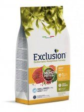 Корм EXCLUSION, для мелких пород собак с говядиной, Monoprotein Noble Grain, 2 кг