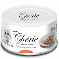 Консерва Pettric Cherie - Hairball Control для кошек, тунец с креветкой в подливе, 80 г