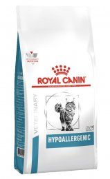 Корм Royal Canin Hypoallergenic диетический для взрослых кошек, применяемый при пищевой аллергии или пищевой непереносимости. Ветеринарная диета, 2,5 кг