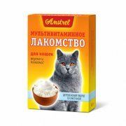 Лакомство Amstrel для кошек, Деревенский творог со сметаной, 45 г