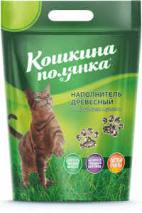 Наполнитель древесный «Кошкина Полянка», впитывающий, 6 кг (12 л)