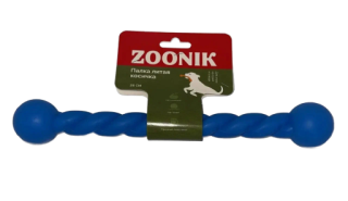 Игрушка Палка косичка для собак, литая, пластикат, синяя, 28 см