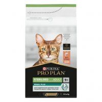 Корм Purina Pro Plan, для стерилизованных взрослых кошек, со вкусом лосося, Sterilised Adult Renal Plus, 1,5 кг
