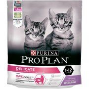 Корм Purina Pro Plan для котят с чувствительным пищеварением или с особым предпочтением в еде с индейкой, 400 г