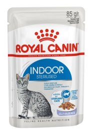 Пауч Royal Canin для домашних стерилизованных кошек, кусочки в желе, INDOOR STERILISED in JELLY, 85г