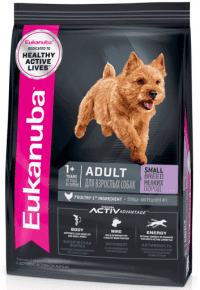 Корм Eukanuba Adult Toy Breed для взрослых собак миниатюрных пород, с птицей,1,5 кг