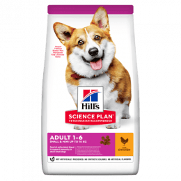 Корм Hill's Science Plan для взрослых собак мелких пород для поддержания здоровья кожи и шерсти, с курицей, 1,5 кг