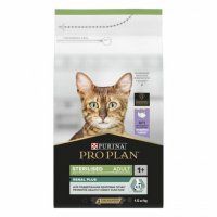 Корм Purina Pro Plan, для стерилизованных взрослых кошек, со вкусом индейки, Sterilised Adult Renal Plus, 1,5 кг