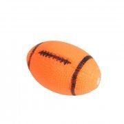 Игрушка Мяч Регби с пищалкой для собак, оранжевый, 11 см