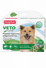 Био-капли Beaphar Veto Pure от блох, клещей и комаров, для средних пород собак, от 15 до 30 кг