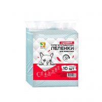 Пелёнки Four Pets, впитывающие для собак, 45х33 см, 10 шт