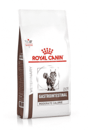 Корм Royal Canin Gastrointestinal Moderate Calorie диетический для взрослых кошек, рекомендуемый при панкреатите и острых расстройствах пищеварения. Ветеринарная диета, 2 кг