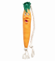 Игрушка Морковь на веревке, для собак, 21 см