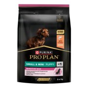 Корм Purina Pro Plan для чувствительной кожи щенков малых и мини пород, с лососем, Sensitive Skin, 3 кг