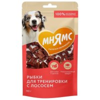 Лакомство Мнямс На каждый день для собак Тренировочные Рыбки из лосося 90г