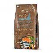 Корм Fitmin для юниоров и взрослых собак средних и крупных пород, dog Purity GF Adult&Junior Fish Menu, 12 кг