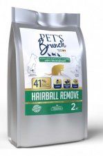 Корм Pet's Brunch, для уменьшения скоплений комков шерсти у взрослых кошек, Hairball Remove, 2 кг