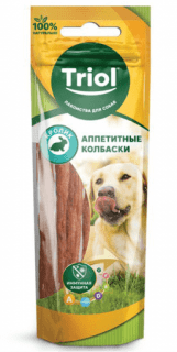 Аппетитные колбаски Triol для собак из кролика, 40 г