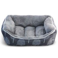 Лежанка Triol прямоугольная, Сказочный лес, серая, S, 480х410х160 мм