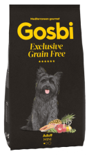Корм Gosbi беззерновой для взрослых собак мелких пород, Exclusive Grain Free adult mini, 500 г