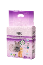 Наполнитель BUBU PETS соевый с бентонитом для кошачьего туалета, TOFU CAT LITTER + BETTONITE Lavender, 6л(2.2 кг)