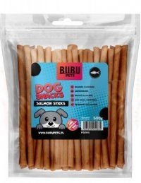 Лакомство BUBU PETS, Палочки для собак с лососем, 500 г