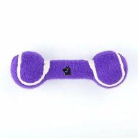 Игрушка Гантель большая для собак, фиолетовая, 20 см
