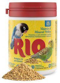 Витаминно-минеральные гранулы RIO для волнистых и средних попугаев, 120 г