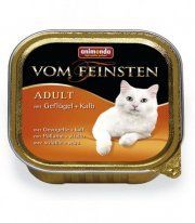 Консервы Vom Feinsten Classic, для кошек, с домашней птицей и телятиной, 100 г