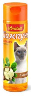 Шампунь Amstrel для кошек гладкошерстных с маслом ши, 120 мл