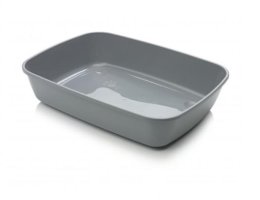 Туалет SAVIC Iriz 50 для кошек, пластик, серый, 50 х 36,5 х 11,5 см