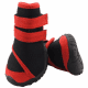 Ботинки для собак Triol YXS134, черные с красным, размер XS
