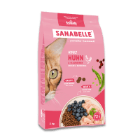 Корм Bosch для взрослых кошек, с курицей, Sanabelle, 2 кг