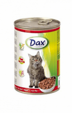 Консервы Dax для кошек с говядиной в соусе, 415 г