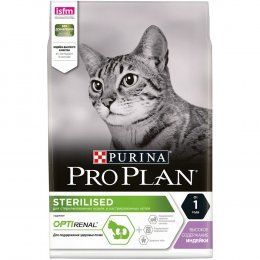 Корм Purina Pro Plan для кошек после стерилизации/кастрации с высоким содержанием индейки, 3 кг