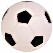 Игрушка Футбольный мяч из винила со звуком, для собаки, 6 см
