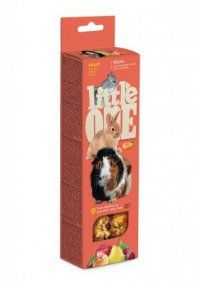 Палочки Little One для морских свинок, кроликов и шиншилл с фруктами, 2х60 г