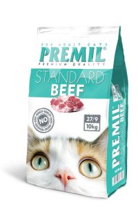 Корм PREMIL для кошек любого возраста с говядиной, Standard Beef premium, 1,5 кг