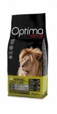 Корм Optima Nova, для выведения шерсти у взрослых кошек, с курицей и рисом, Hairball, 2 кг