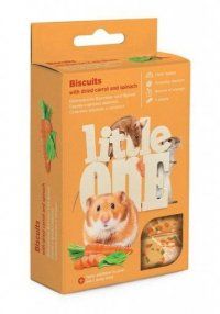 Лакомство Little One для хомяков, крыс,мышей и песчанок бисквиты с морковью, 35 г