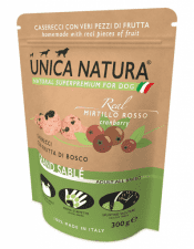 Печенье Unica Natura Real Grand Sable для собак, с дикими ягодами, 300 г