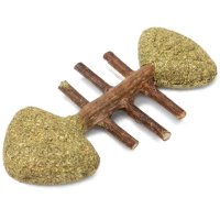 Игрушка Рыбка для кошек из мататаби, NATURAL, 80 мм