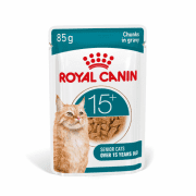 Пауч Royal Canin для кошек старше 15 лет, кусочки в соусе, Ageing 15+, 85 г