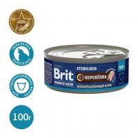Консерва Brit Premium by Nature для стерилизованных кошек, Перепелка, 100 г