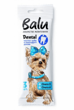 Лакомство жевательное BALU для собак малых и средних пород с омега 3 и омега 6, 36 г