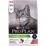 Pro Plan. Корм сухой полнорационный для взрослых стерилизованных кошек и кастрированных котов, с высоким содержанием утки с печенью, 3 кг