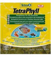 Корм Sachet TetraPhyll, в виде хлопьев для живородящих и растительноядных рыб, 12 г