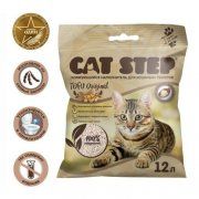 Комкующийся наполнитель Cat Step соевый, Tofu Original, 5,4 кг (12 л)