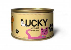 Консерва Lucky для кошек с курицей, 130 г