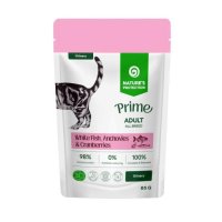 Пауч Nature's Protection, беззерновой для кошек, кусочки в соусе, белая рыба, анчоус и клюква, Prime Urinary, 85г